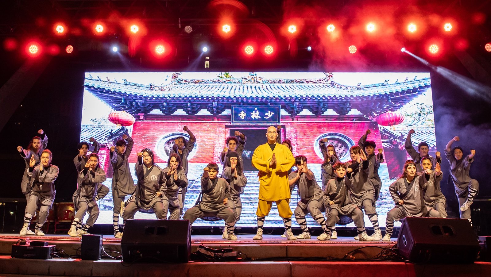 Master Dao with Students Performing at the Toronto Spring Festival